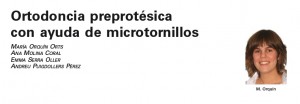 Ortodoncia preprotesica con ayuda de microtornillos