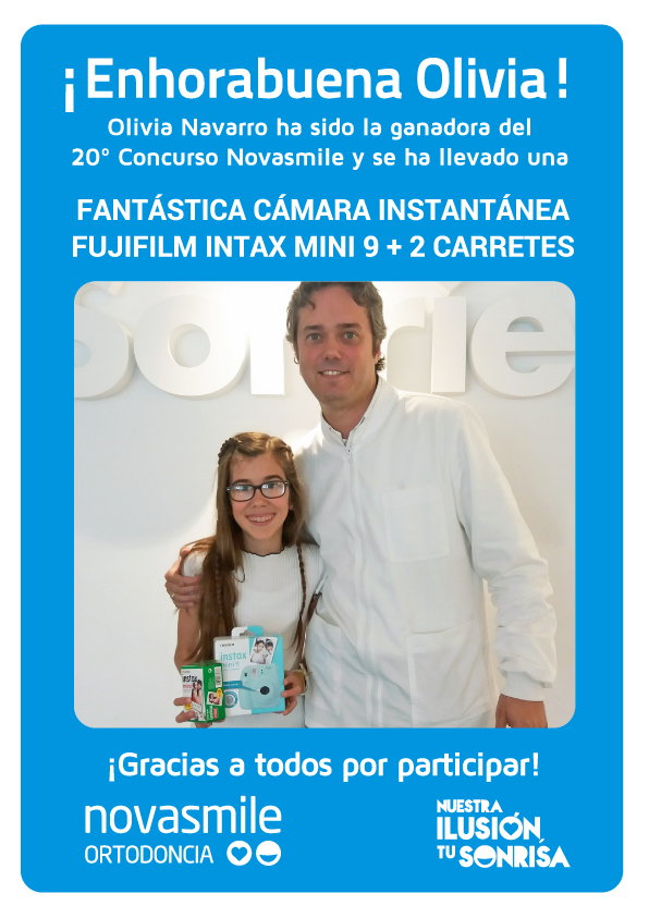 Ganadores de concurso de Novasmile ortodoncias Alicante y Finestrat